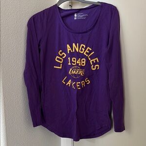 Lakers NBA Purple Shirt with Logo